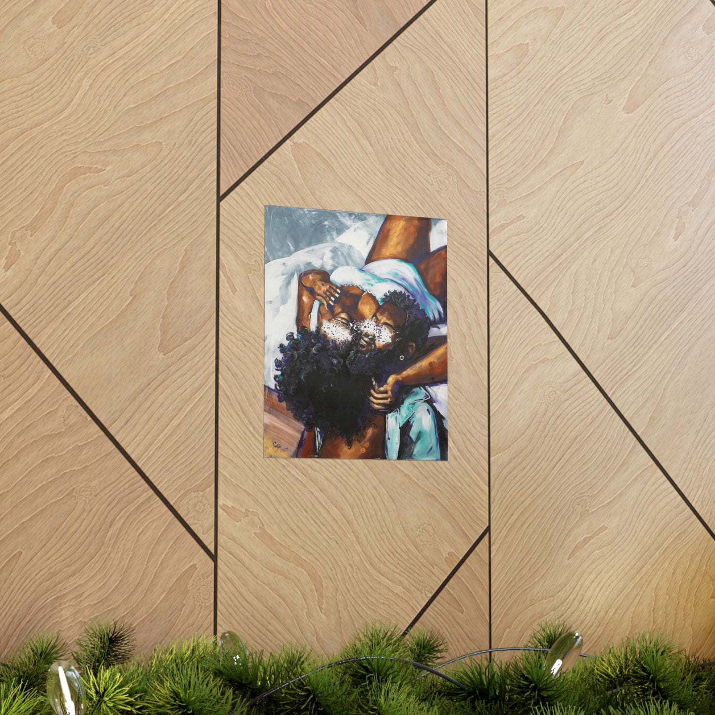 Naturally Black Love XII Matte Vertical Posters