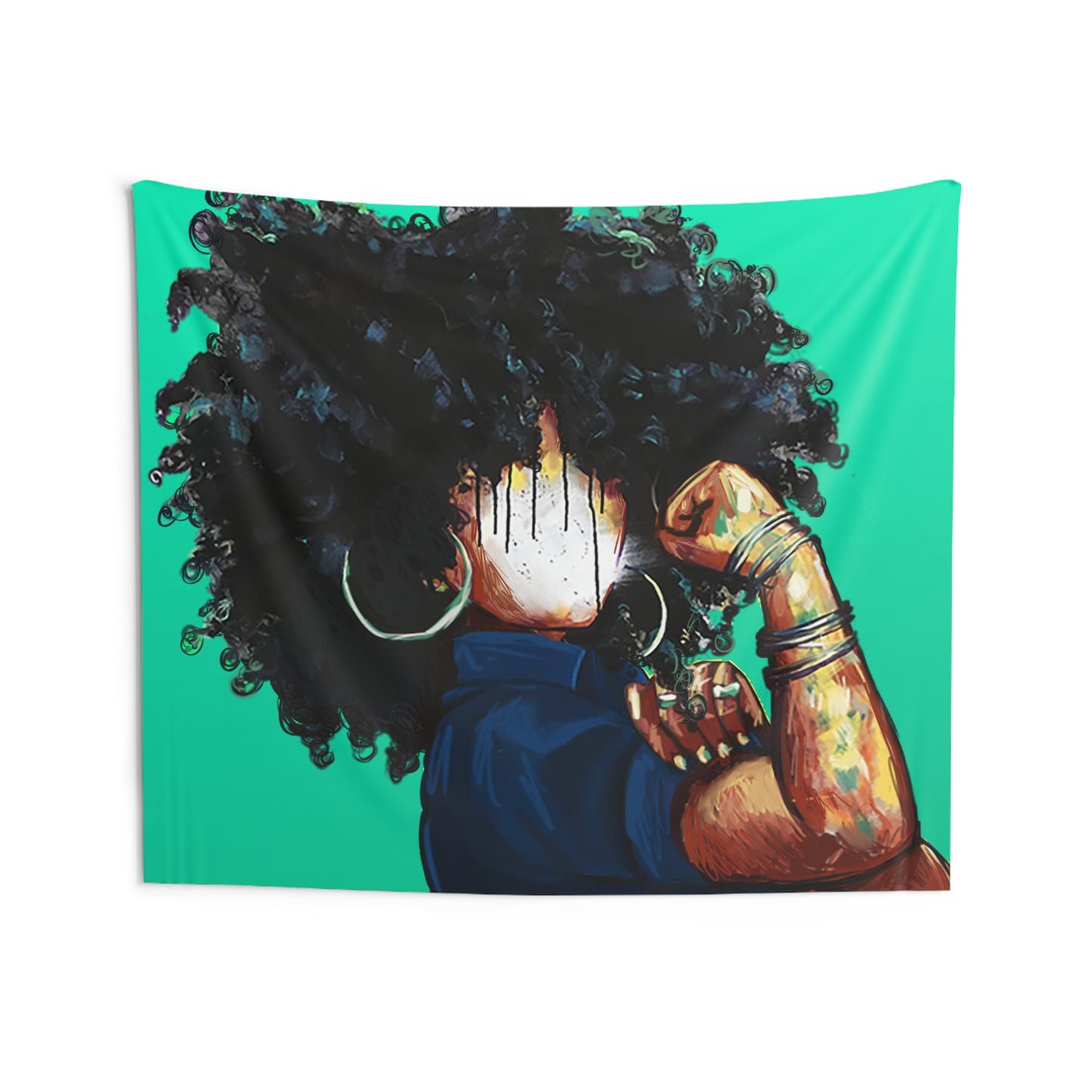 Naturally the Riveter TEAL Indoor Wall Tapestries