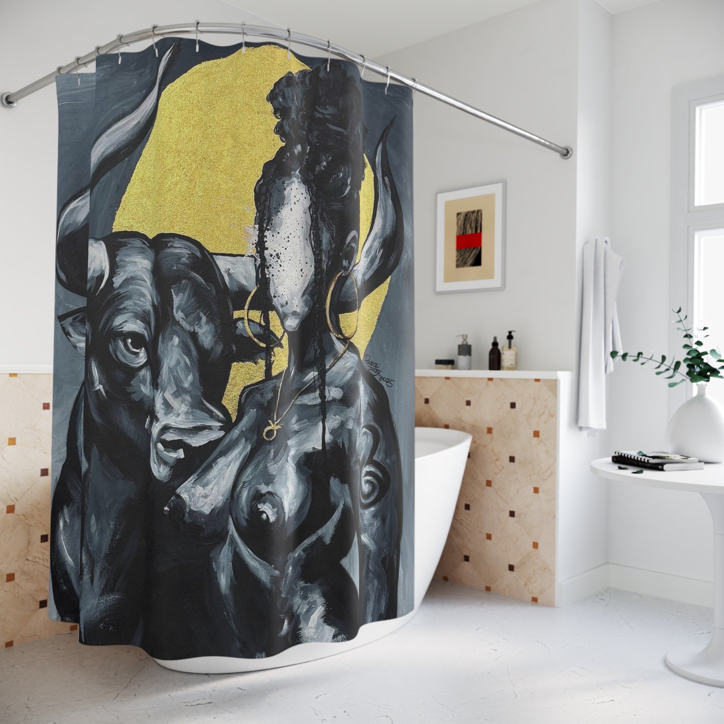Naturally Taurus Shower Curtain