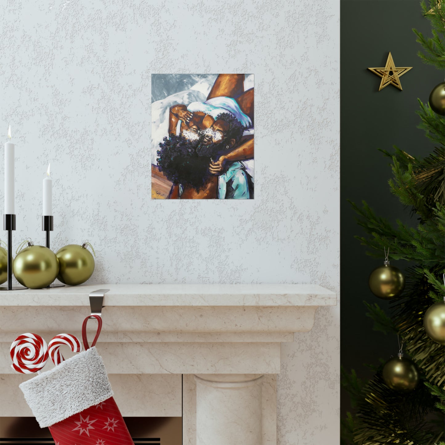 Naturally Black Love XII Matte Vertical Posters