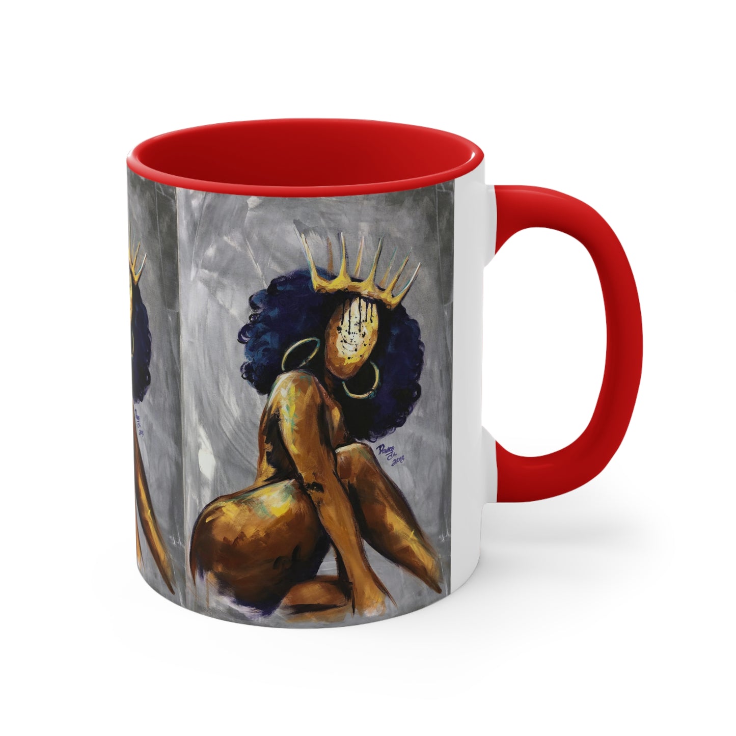 Naturally Queen Nessa Accent Coffee Mug, 11oz