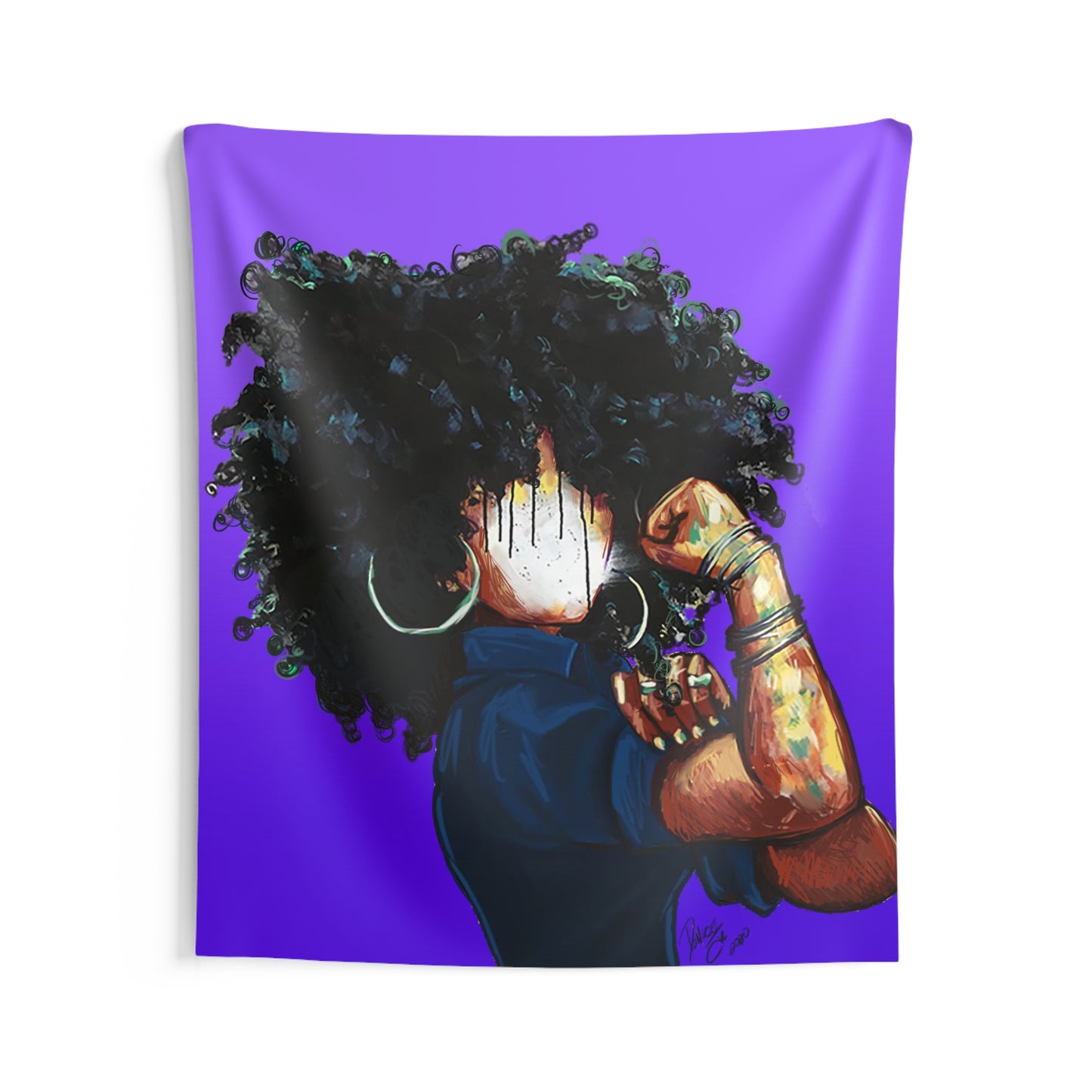 Naturally the Riveter PURPLE Indoor Wall Tapestries