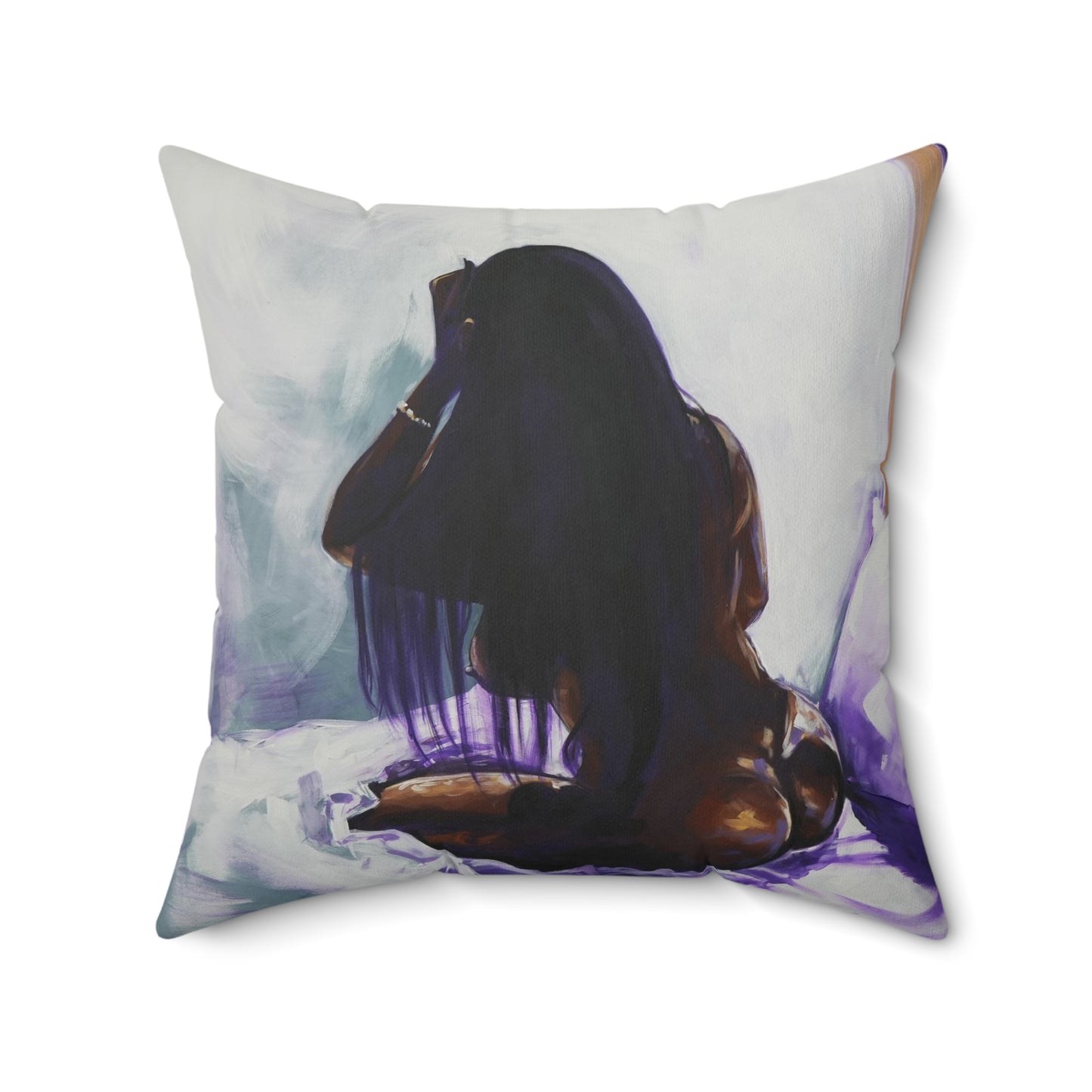 Naturally Ashlynn Faux Suede Square Pillow