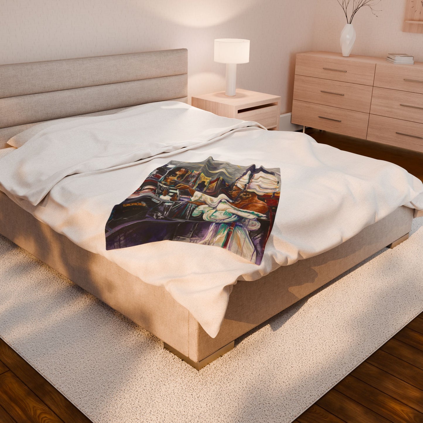 Naturally Nostalgic Velveteen Plush Blanket