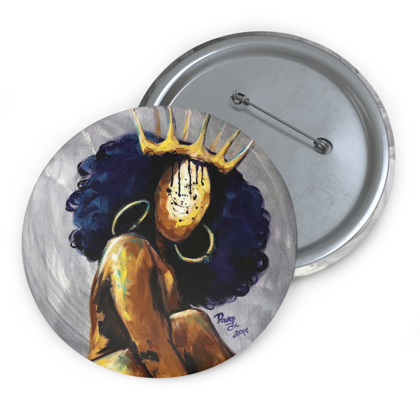 Naturally Queen Nessa Pin Buttons