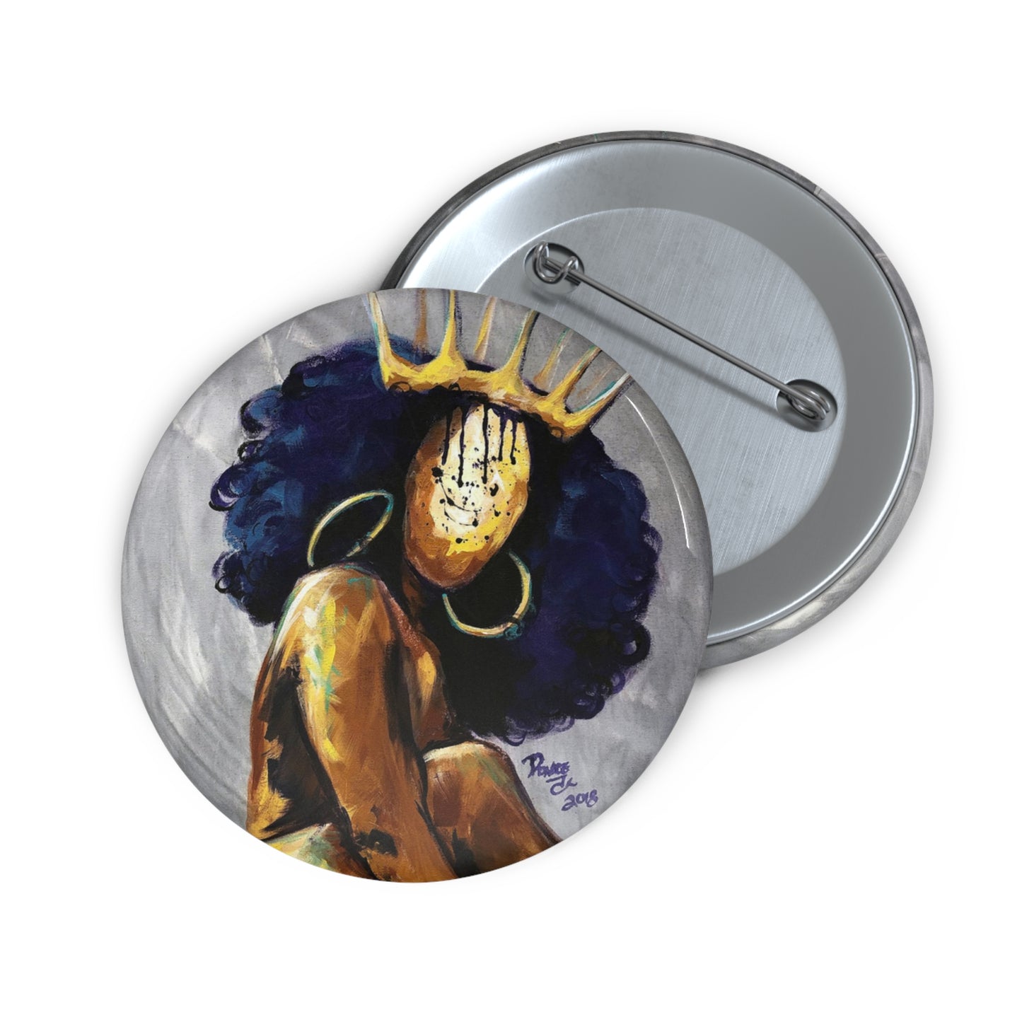 Naturally Queen Nessa Pin Buttons