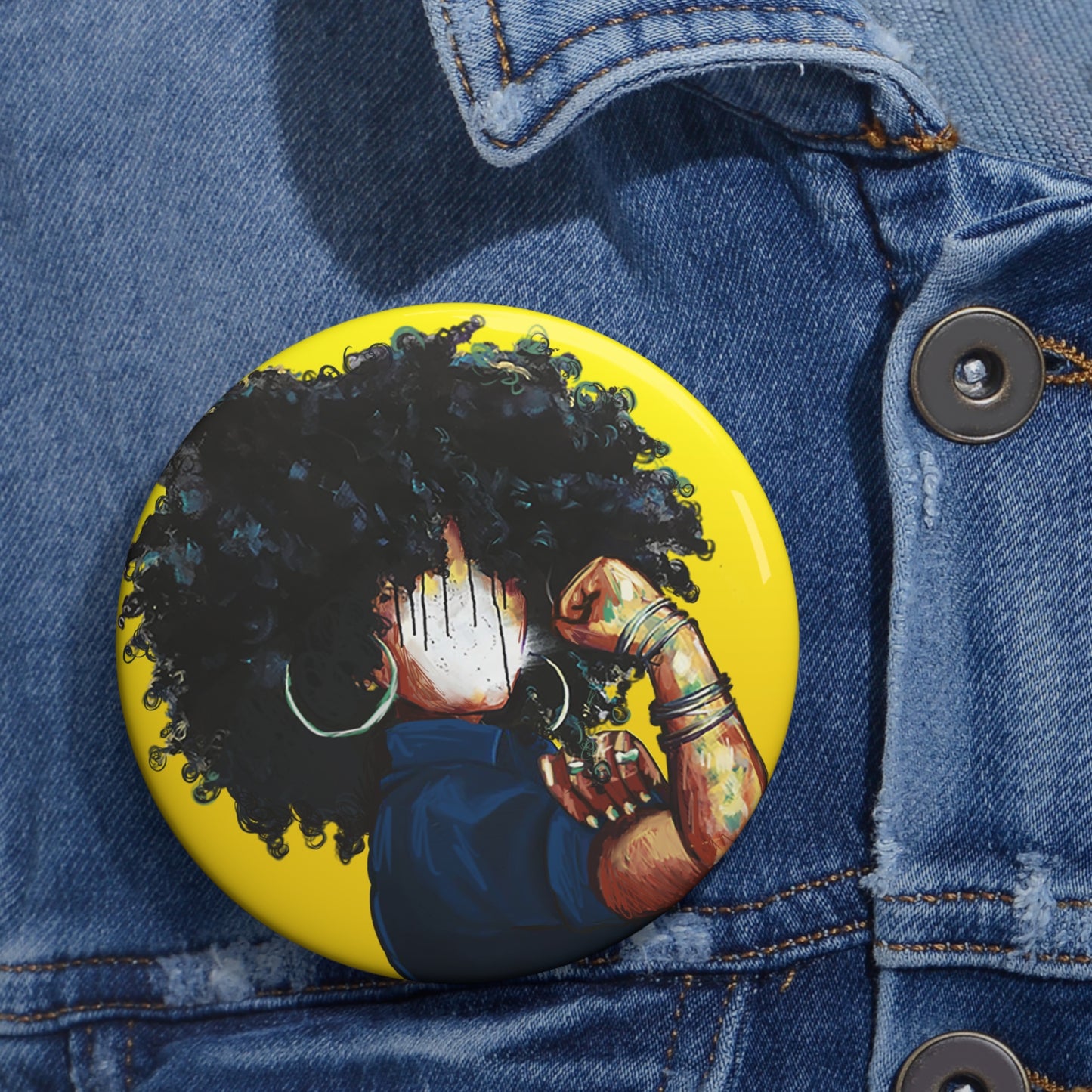 Naturally the Riveter Custom Pin Buttons