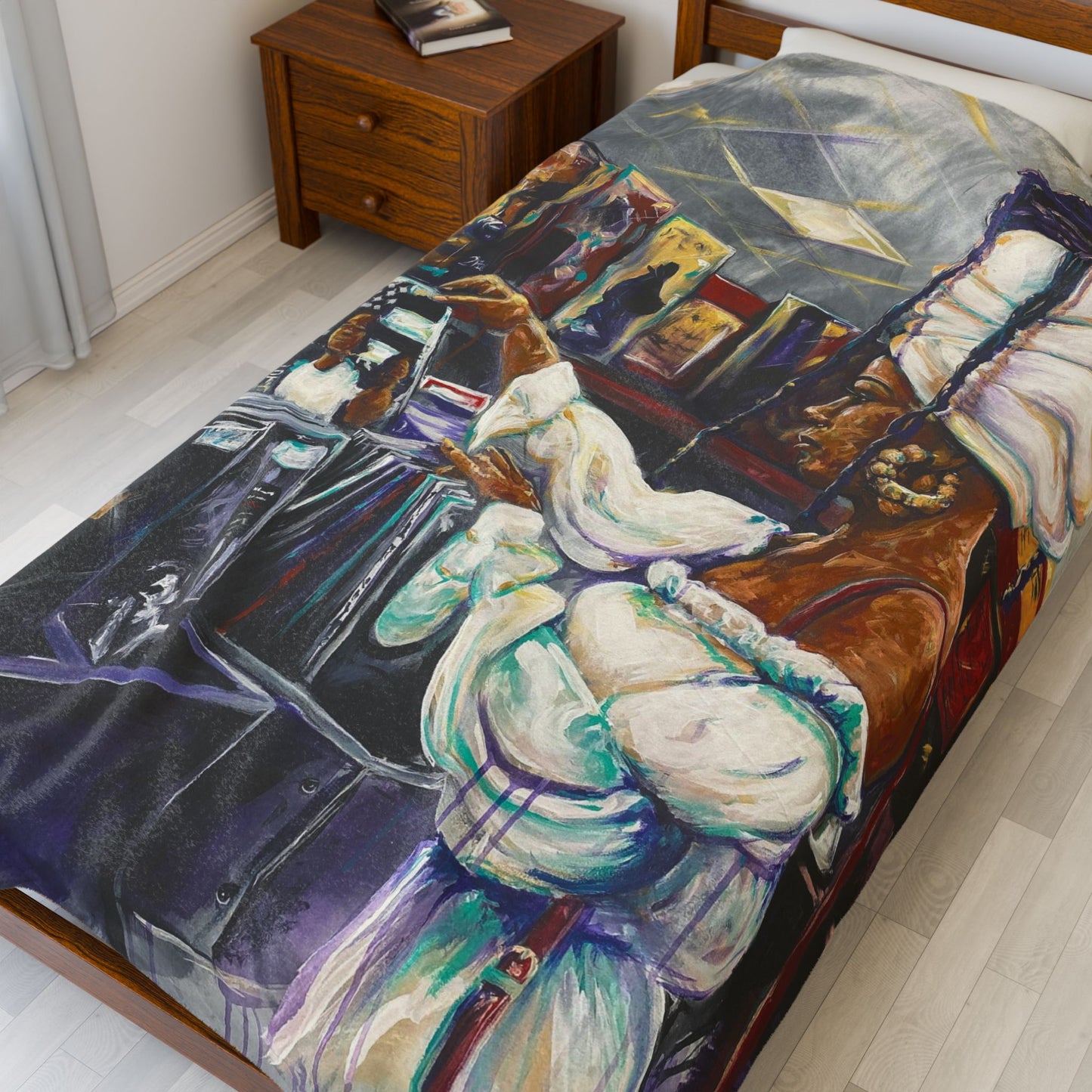 Naturally Nostalgic Velveteen Plush Blanket