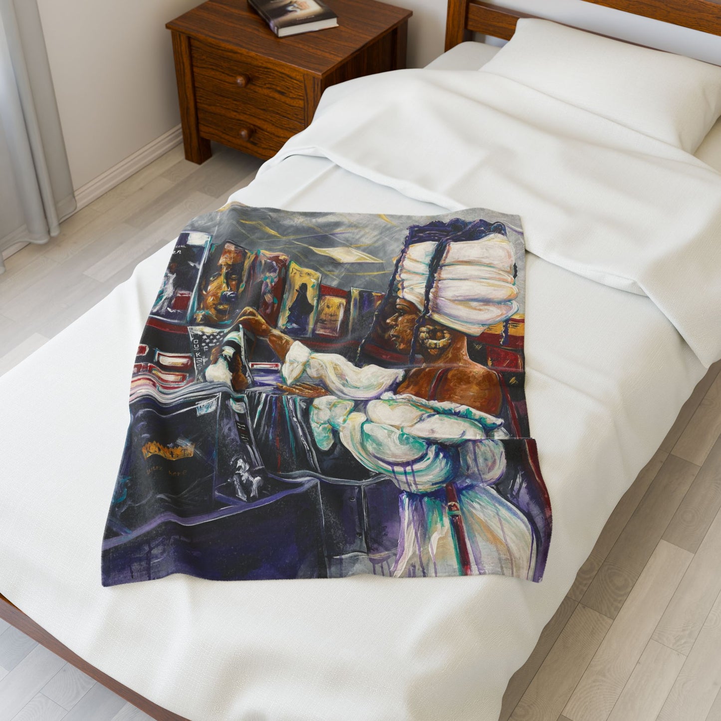 Naturally Nostalgic Velveteen Plush Blanket