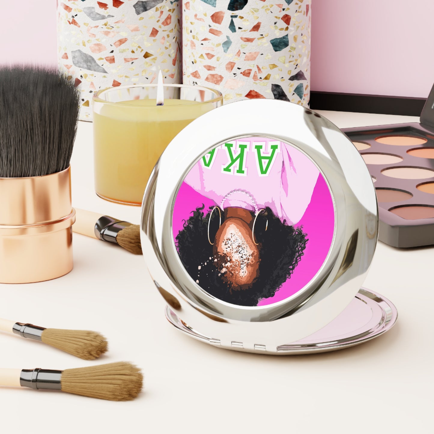 Naturally Divine AKA III Compact Travel Mirror