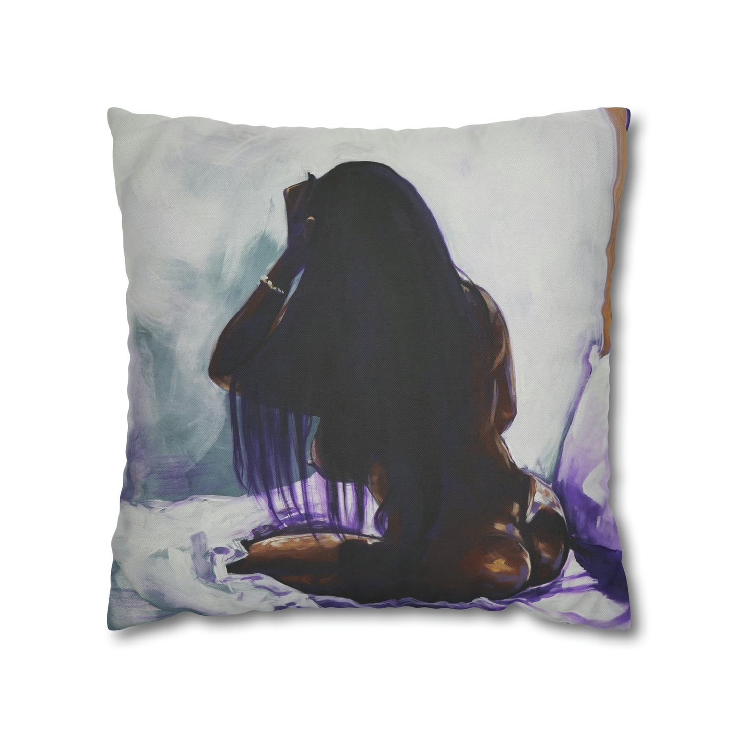 Naturally Ashlynn Spun Polyester Square Pillow Case