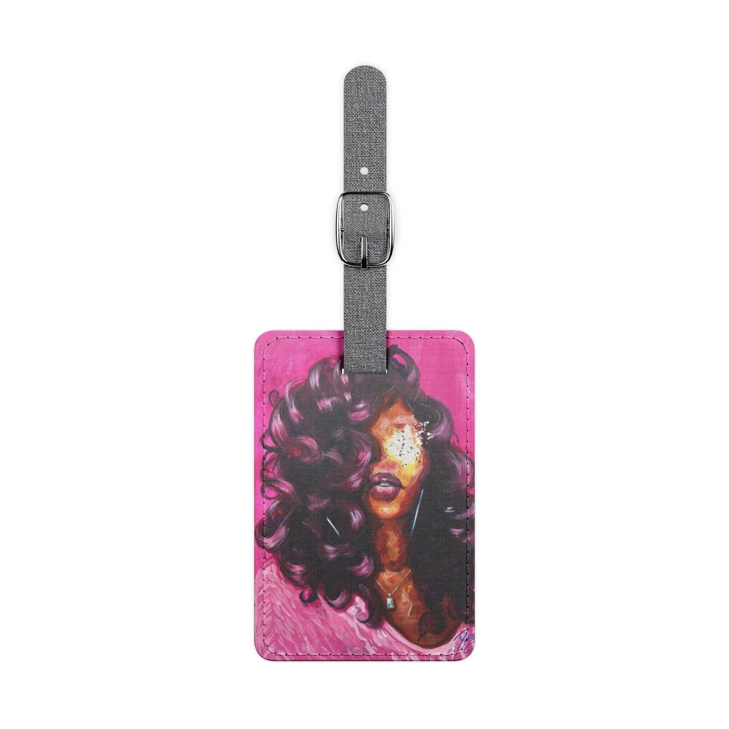 Naturally Lashontae Luggage Tag, Rectangle