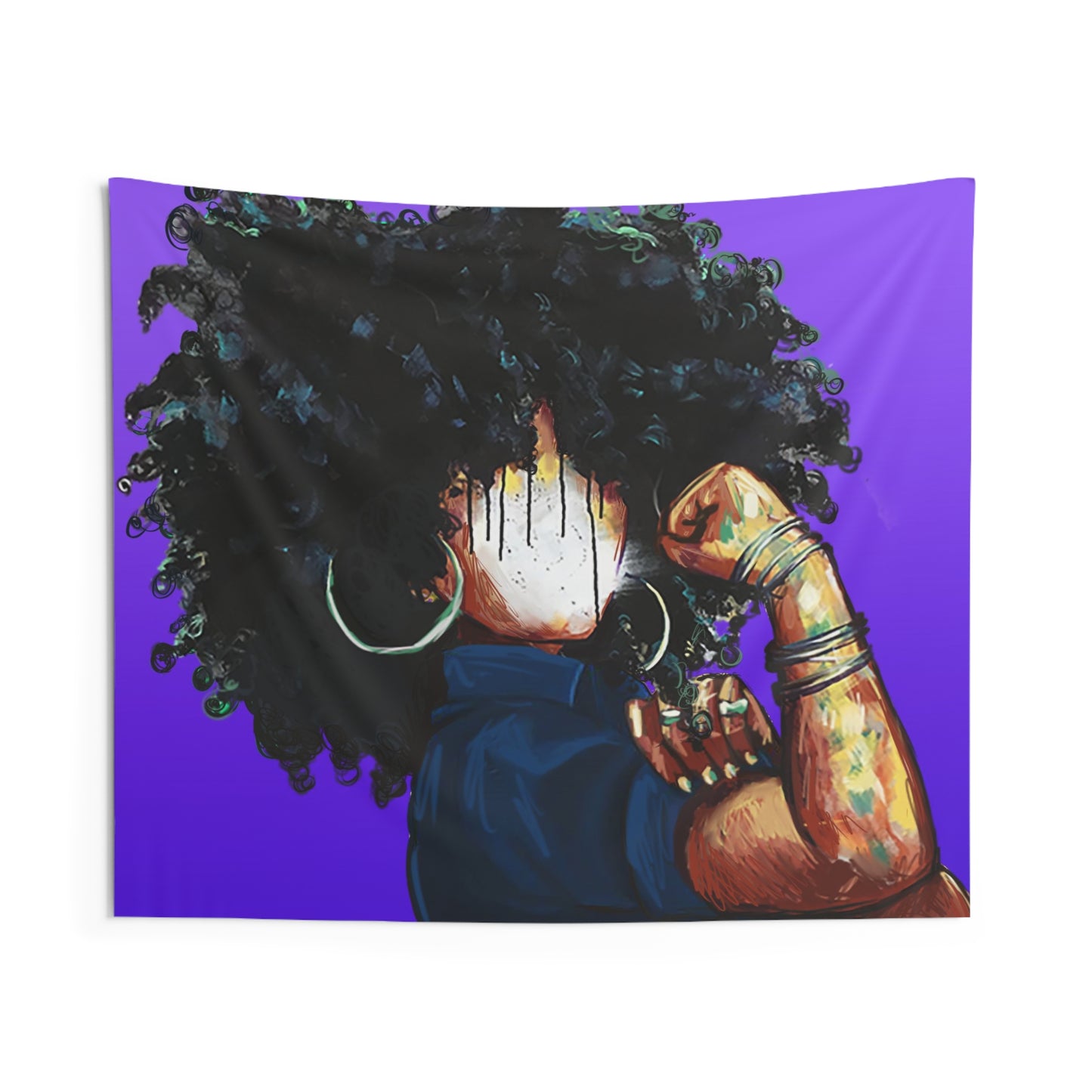 Naturally the Riveter PURPLE Indoor Wall Tapestries