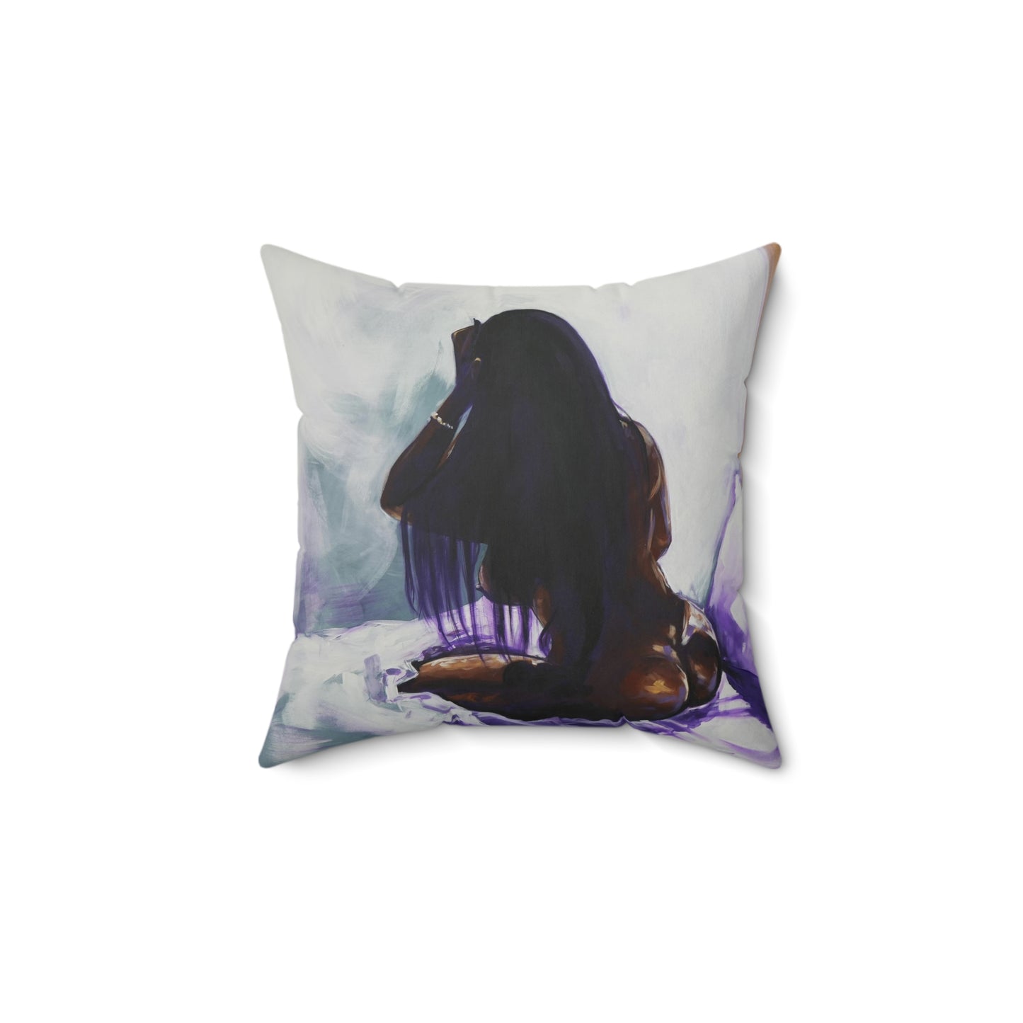 Naturally Ashlynn Faux Suede Square Pillow