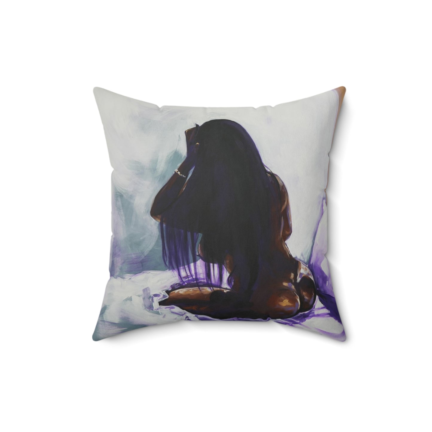 Naturally Ashlynn Faux Suede Square Pillow
