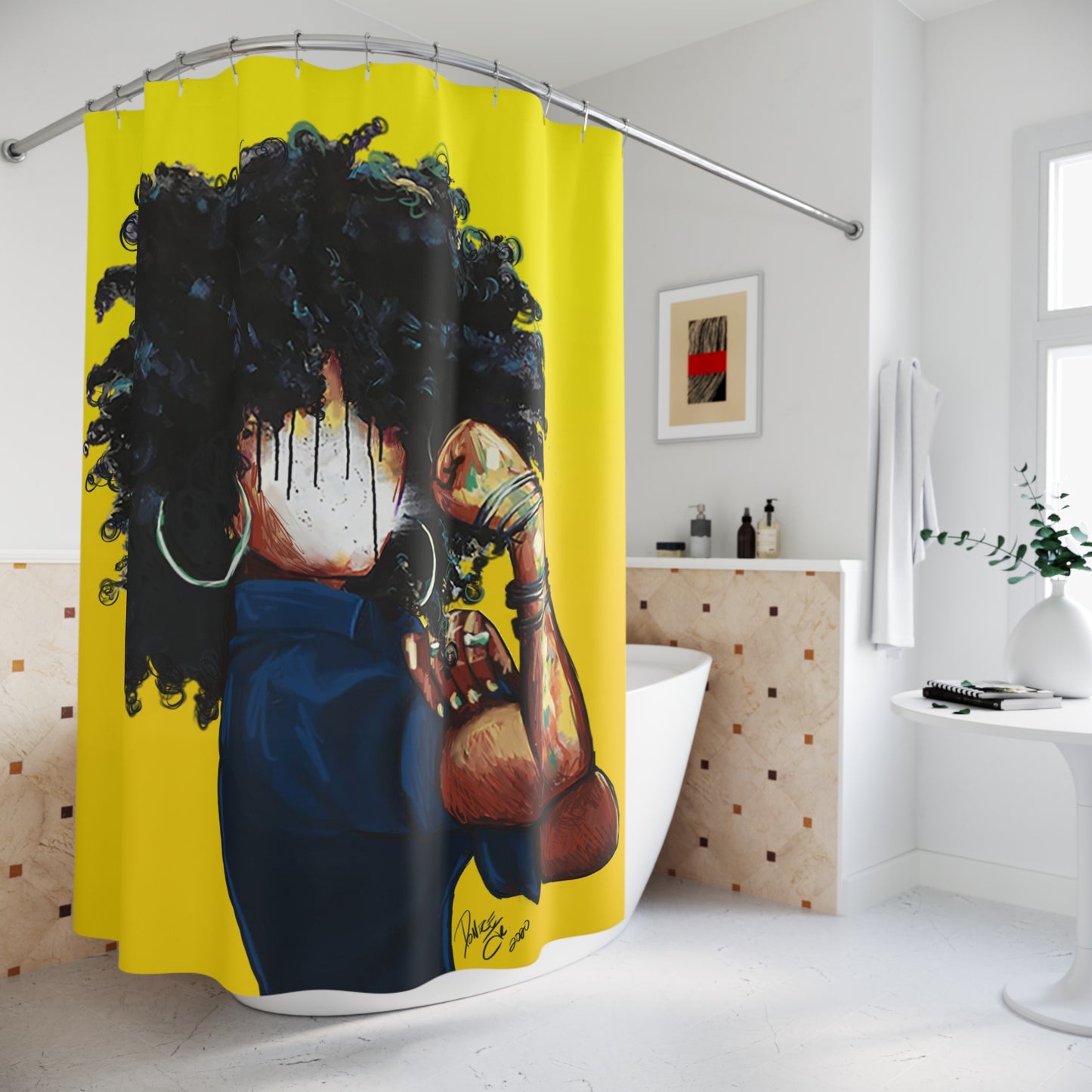 Naturally the Riveter Shower Curtains