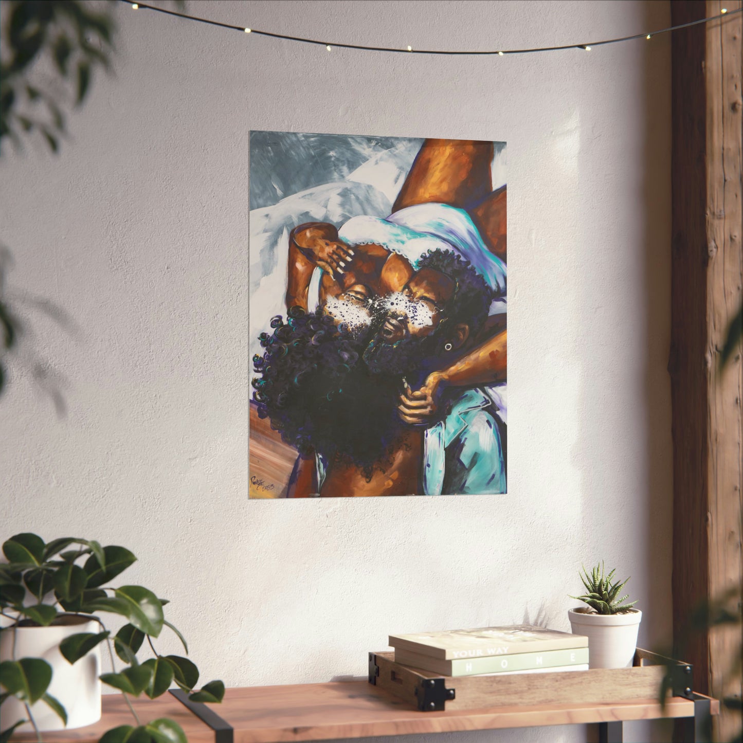 Naturally Black Love XII Matte Vertical Posters