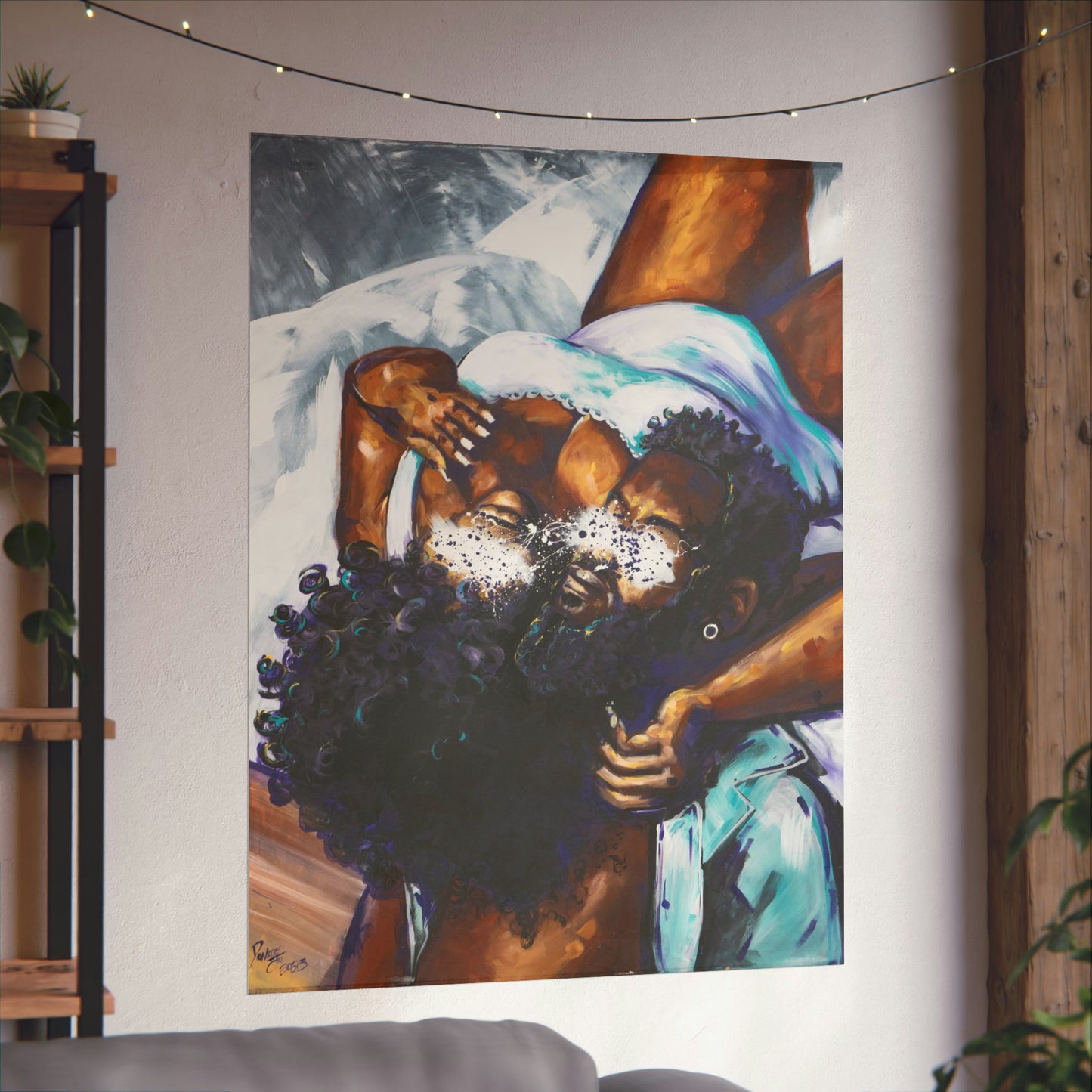Naturally Black Love XII Matte Vertical Posters