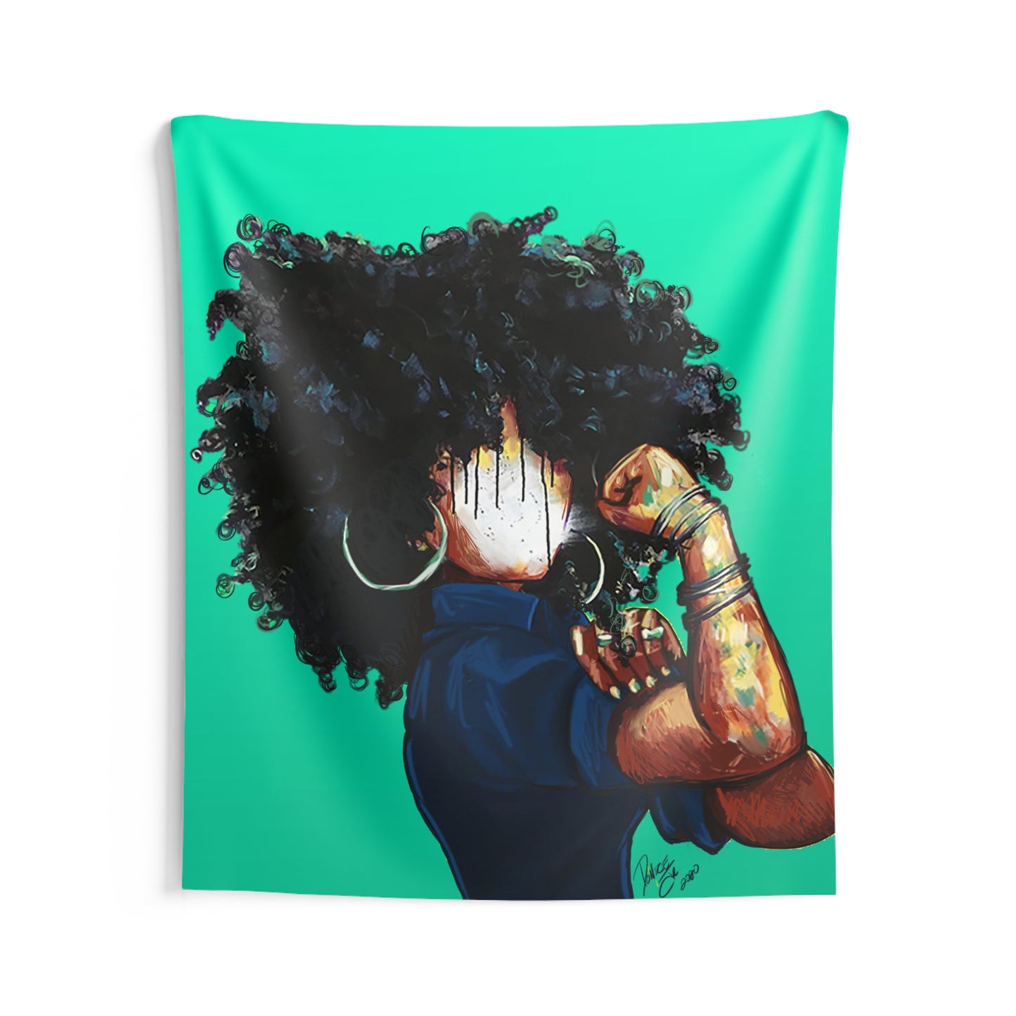 Naturally the Riveter TEAL Indoor Wall Tapestries