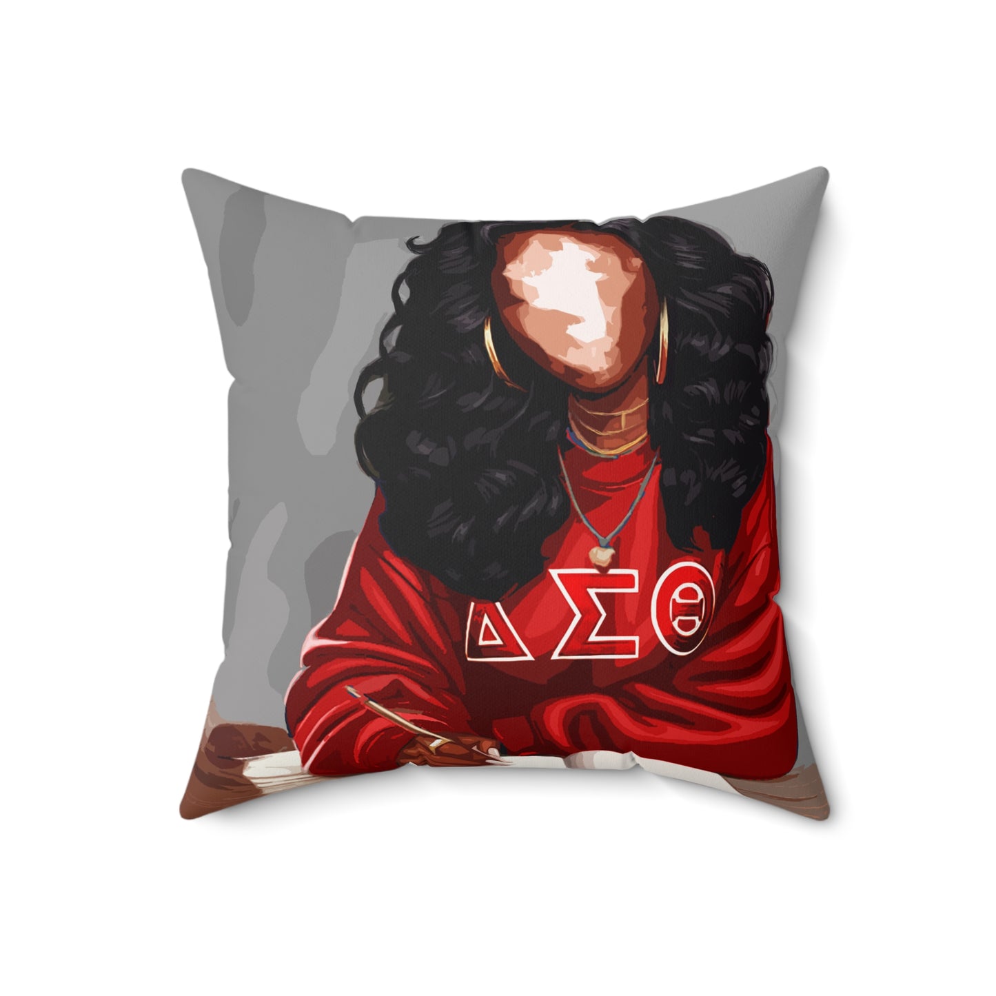 Naturally Divine Delta II Spun Polyester Square Pillow