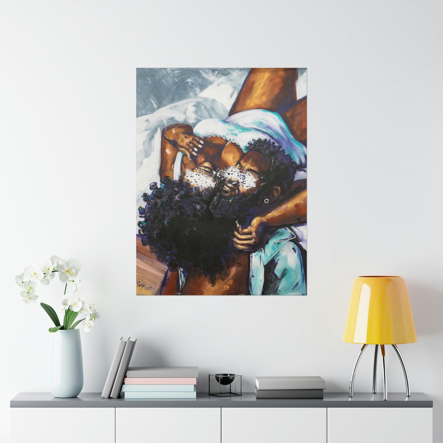 Naturally Black Love XII Matte Vertical Posters