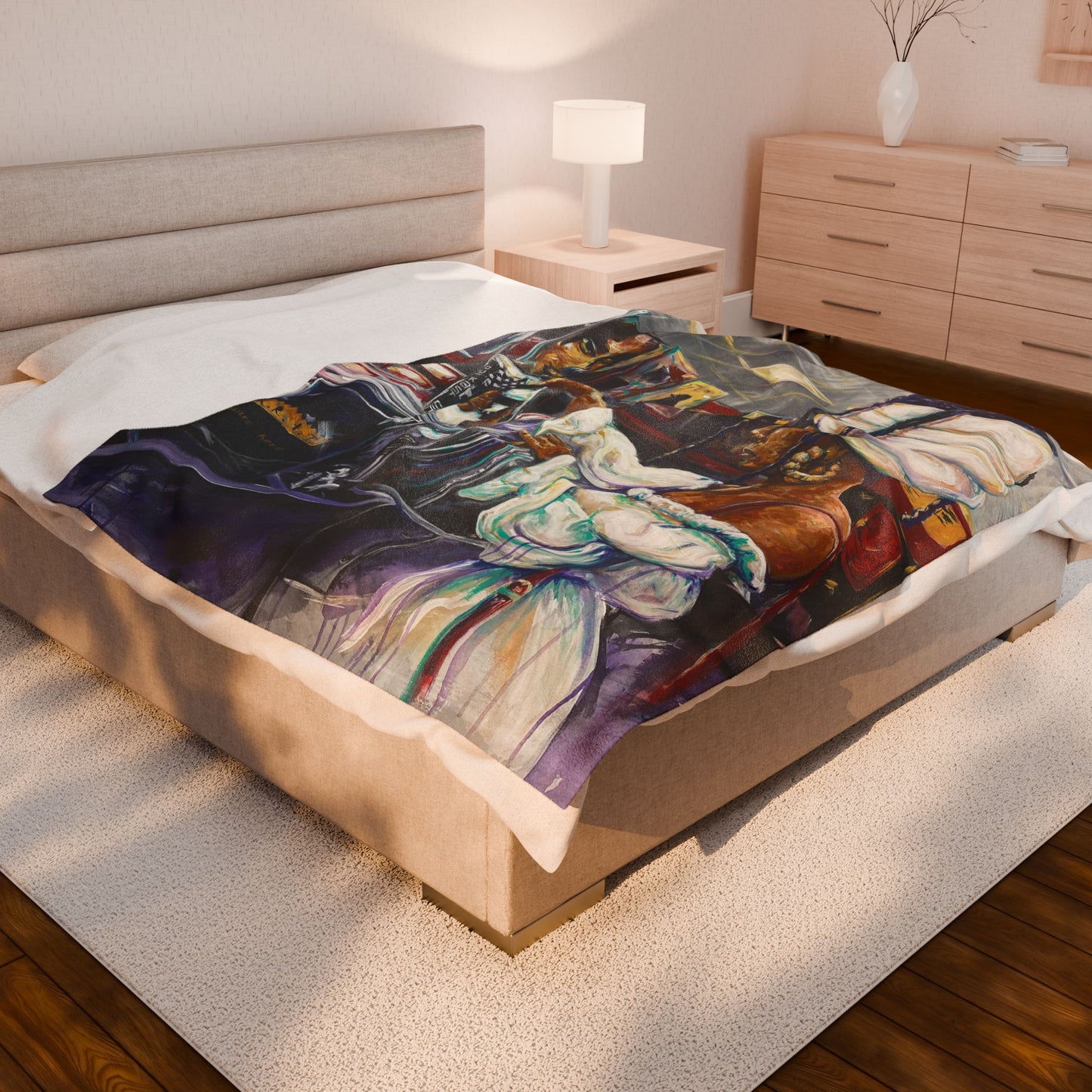 Naturally Nostalgic Velveteen Plush Blanket