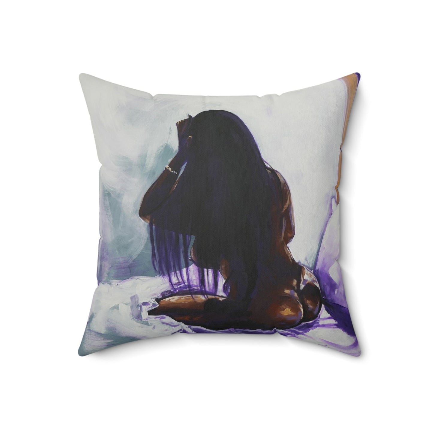 Naturally Ashlynn Faux Suede Square Pillow