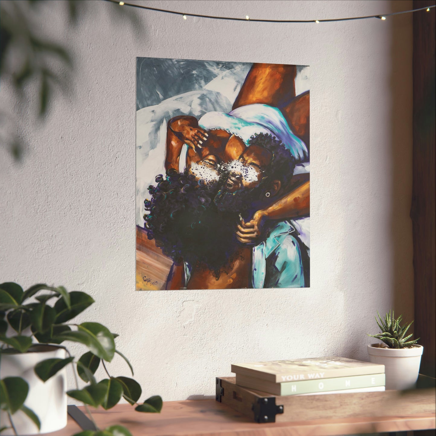 Naturally Black Love XII Matte Vertical Posters