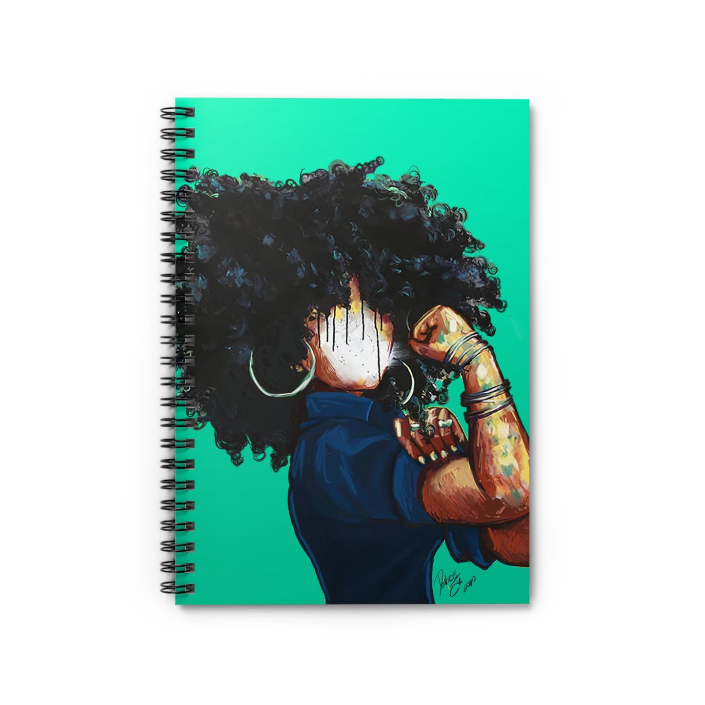 Naturally the Riveter TEAL Spiral Notebook - Ruled Line