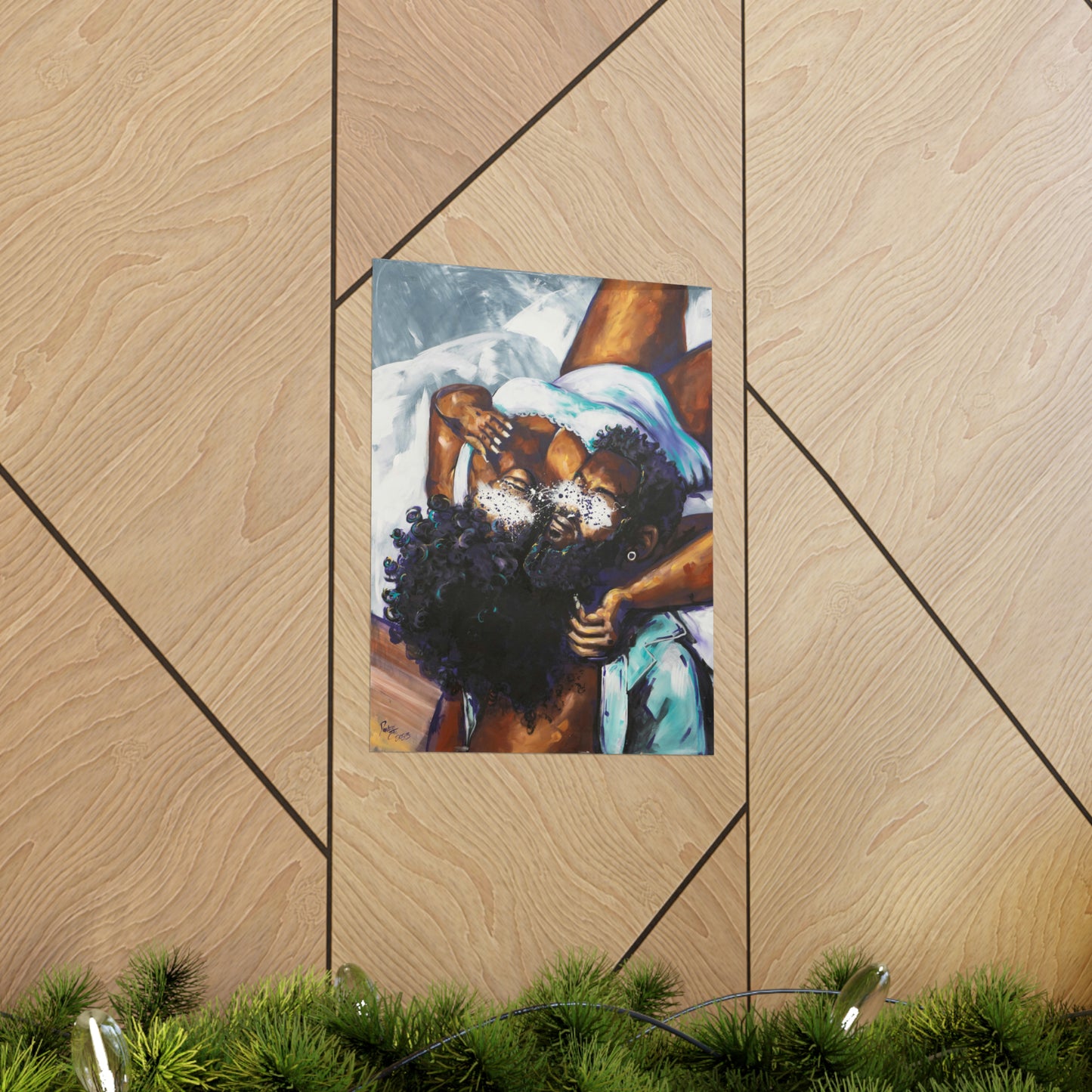 Naturally Black Love XII Matte Vertical Posters