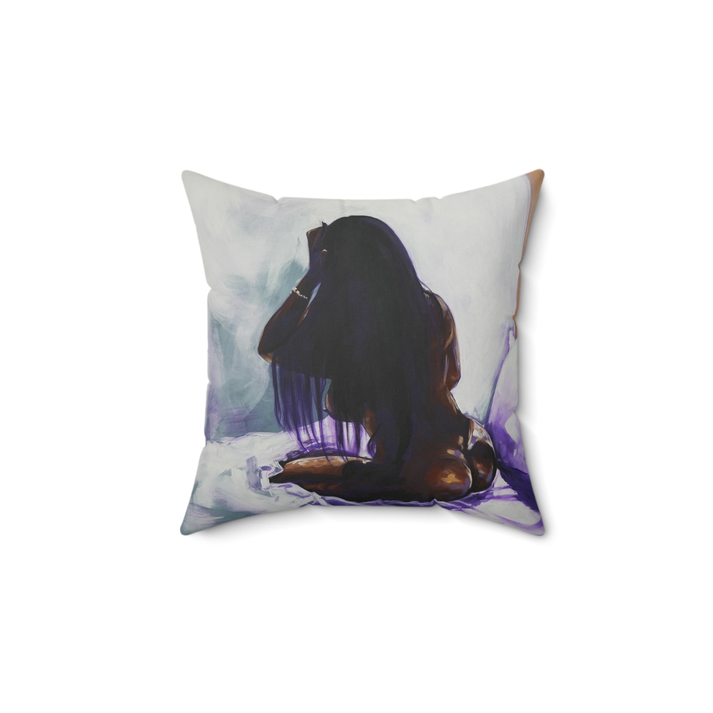 Naturally Ashlynn Faux Suede Square Pillow