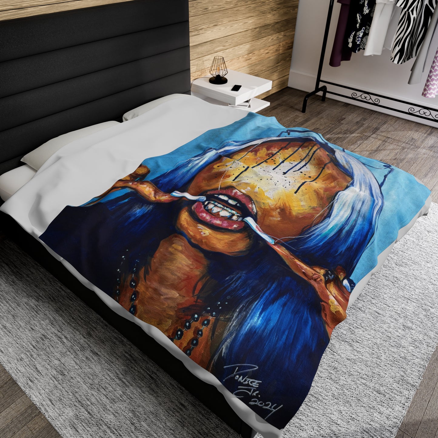 Naturally Anycia Velveteen Plush Blanket