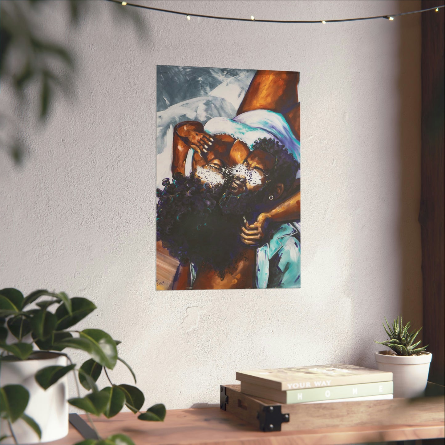 Naturally Black Love XII Matte Vertical Posters