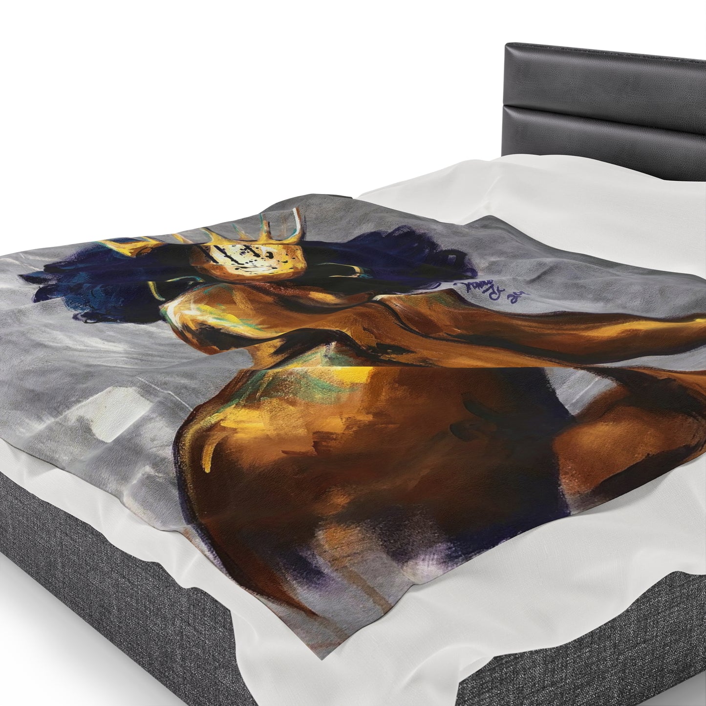 Naturally Queen Nessa Velveteen Plush Blanket