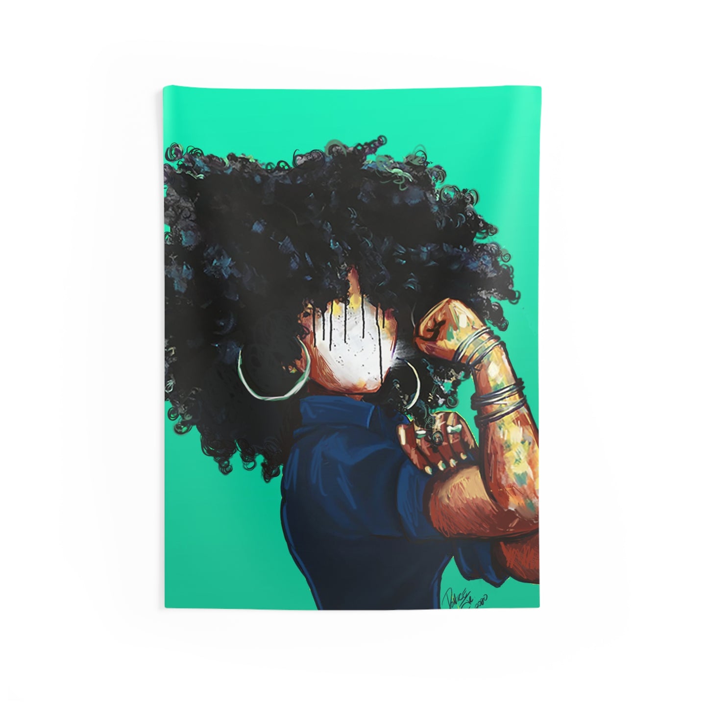 Naturally the Riveter TEAL Indoor Wall Tapestries