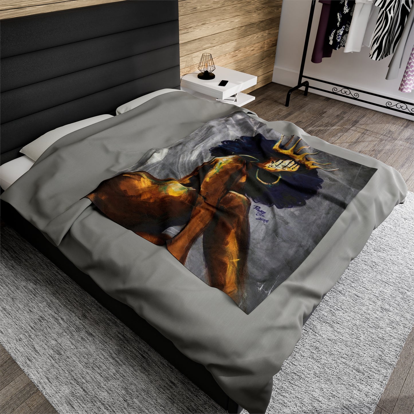 Naturally Queen Nessa Velveteen Plush Blanket