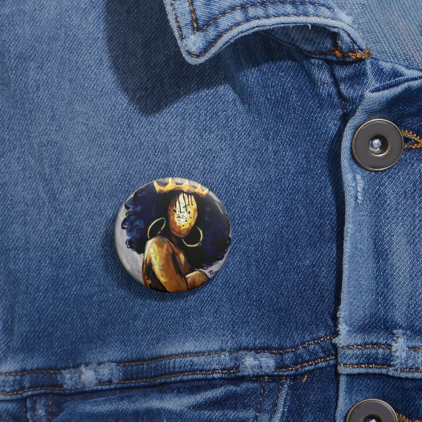 Naturally Queen Nessa Pin Buttons