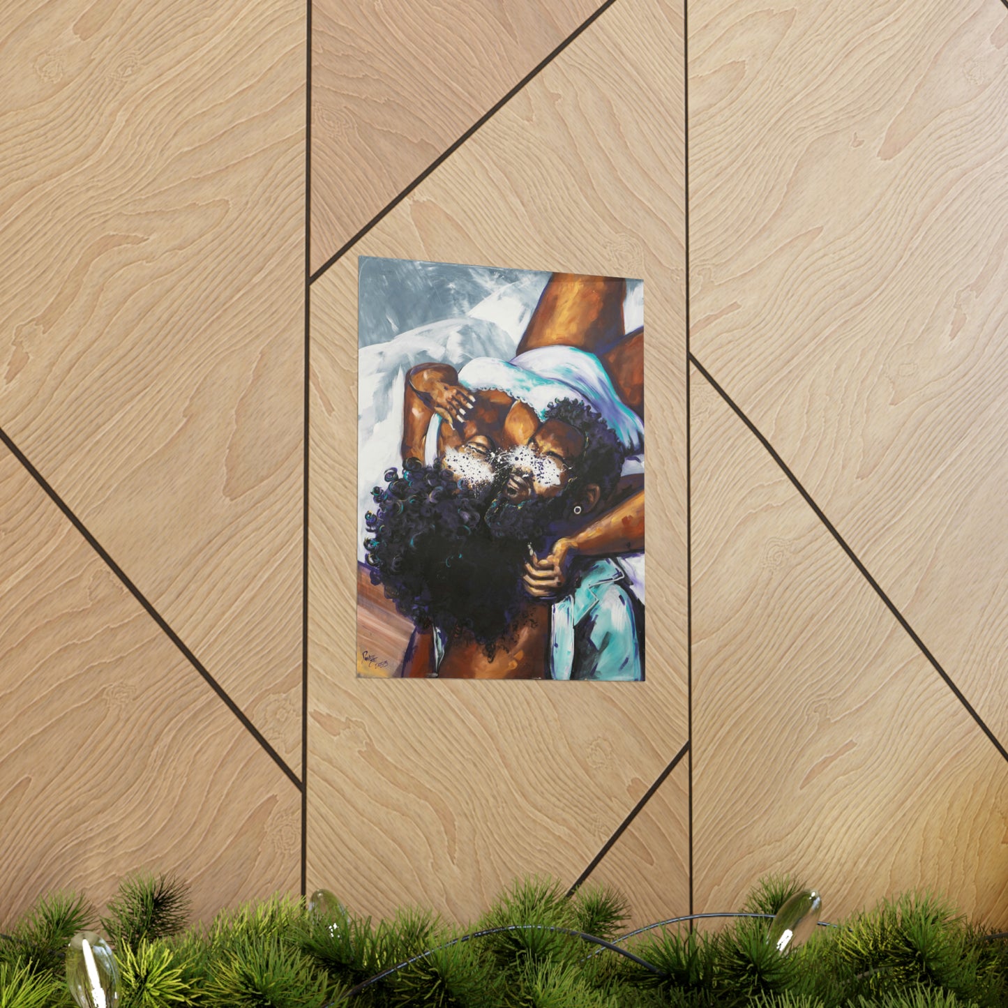 Naturally Black Love XII Matte Vertical Posters