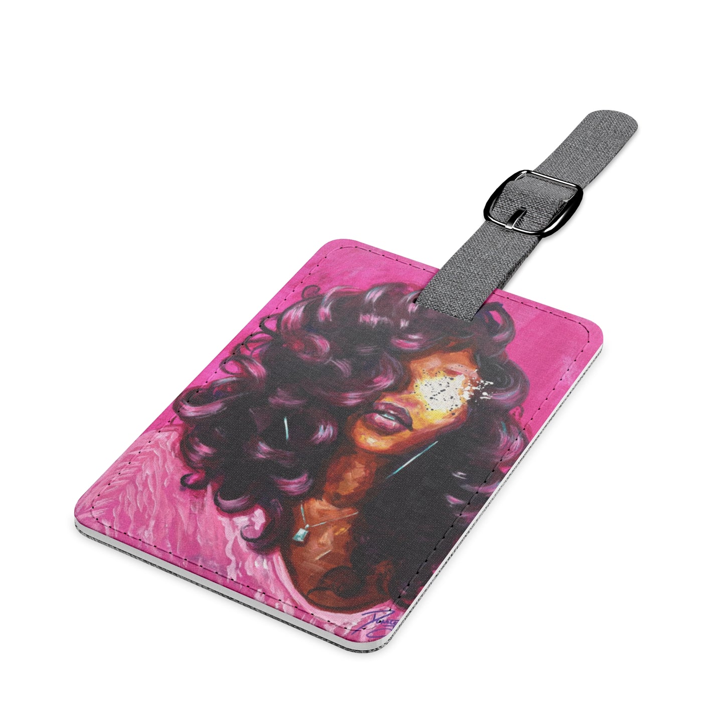 Naturally Lashontae Luggage Tag, Rectangle
