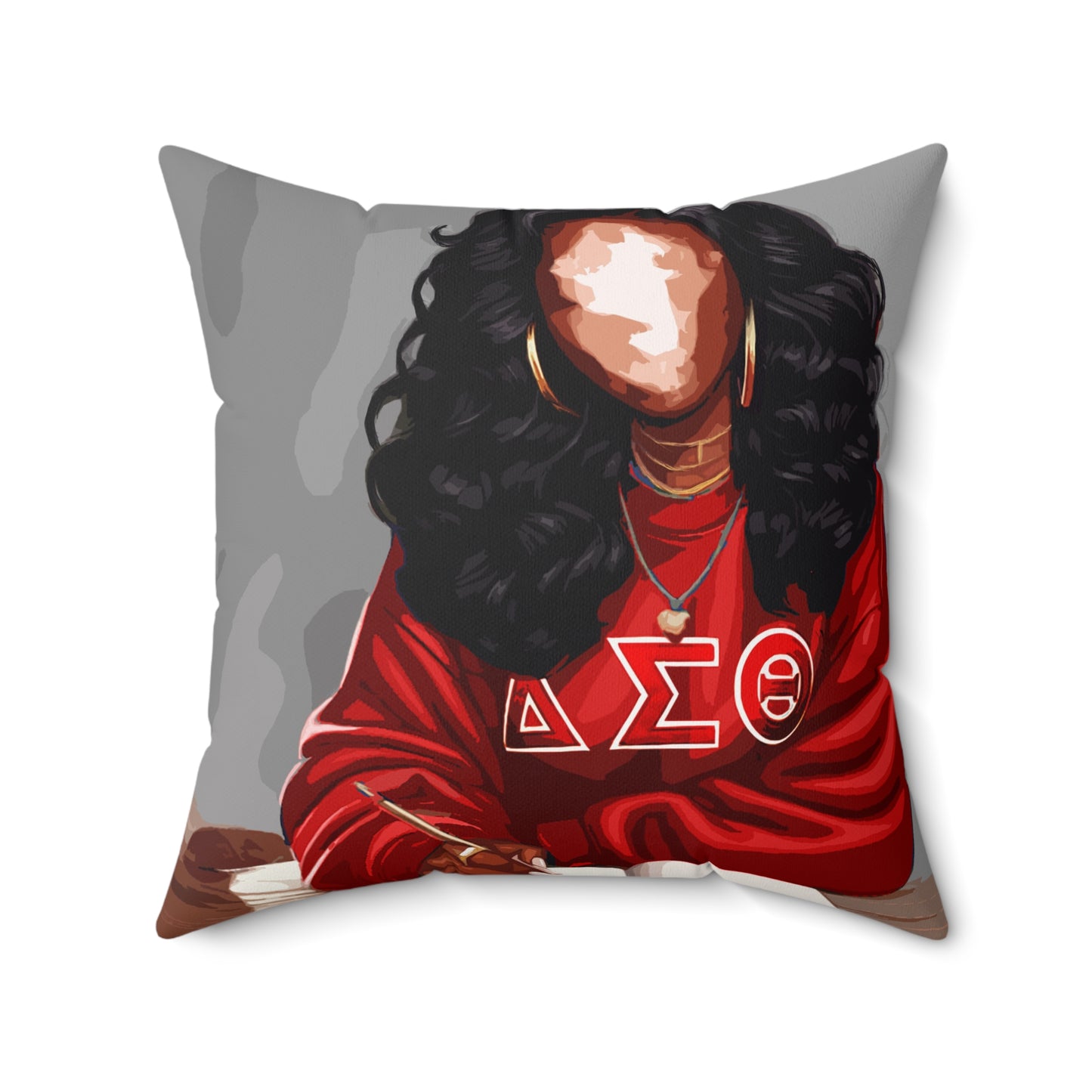 Naturally Divine Delta II Spun Polyester Square Pillow