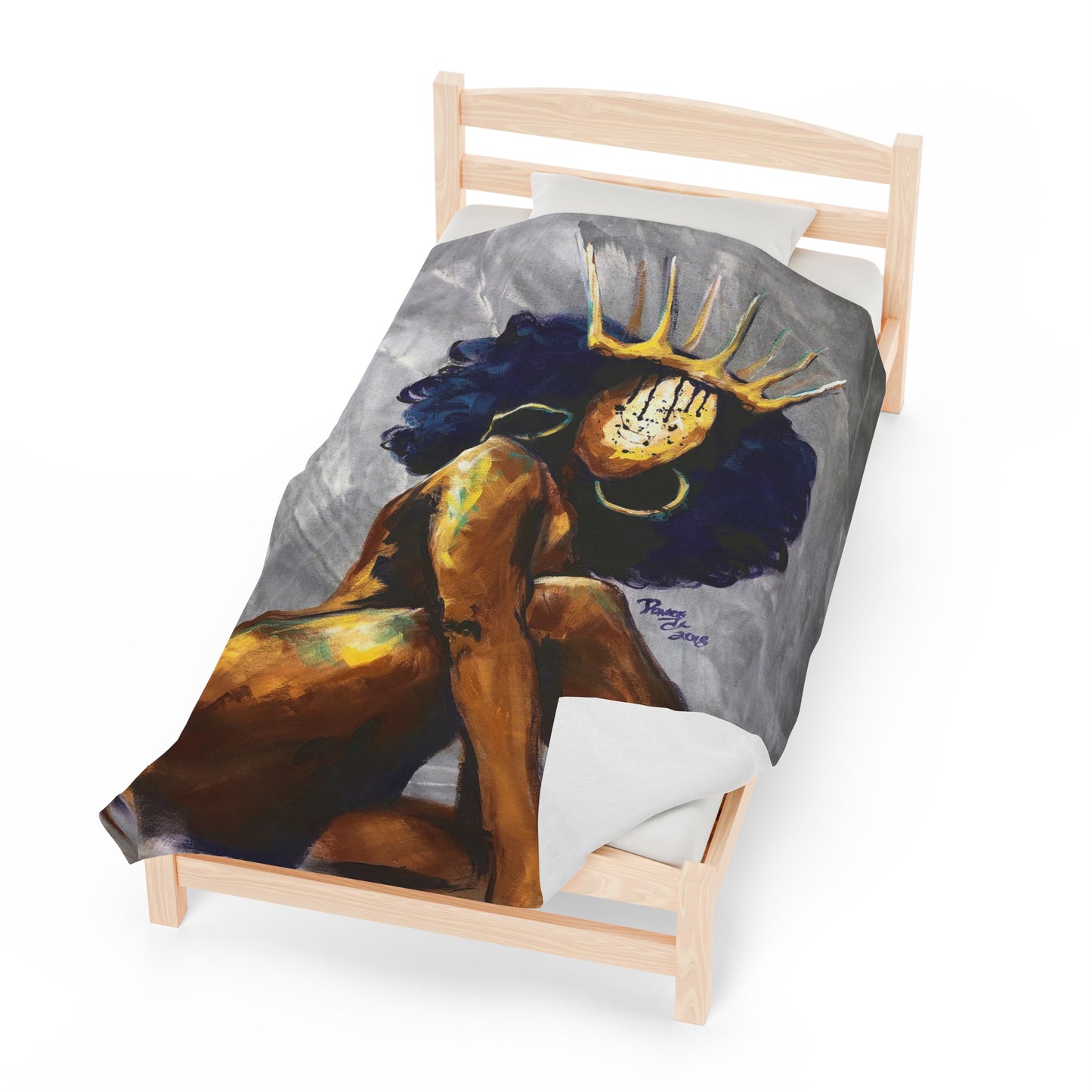 Naturally Queen Nessa Velveteen Plush Blanket