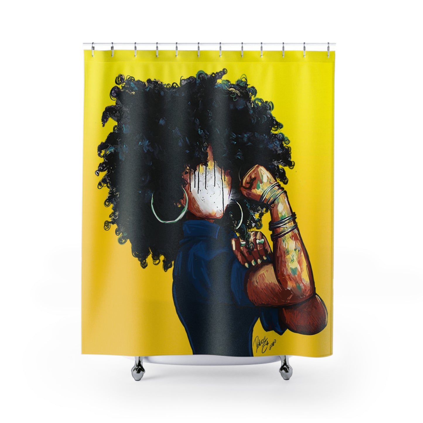 Naturally the Riveter Shower Curtains