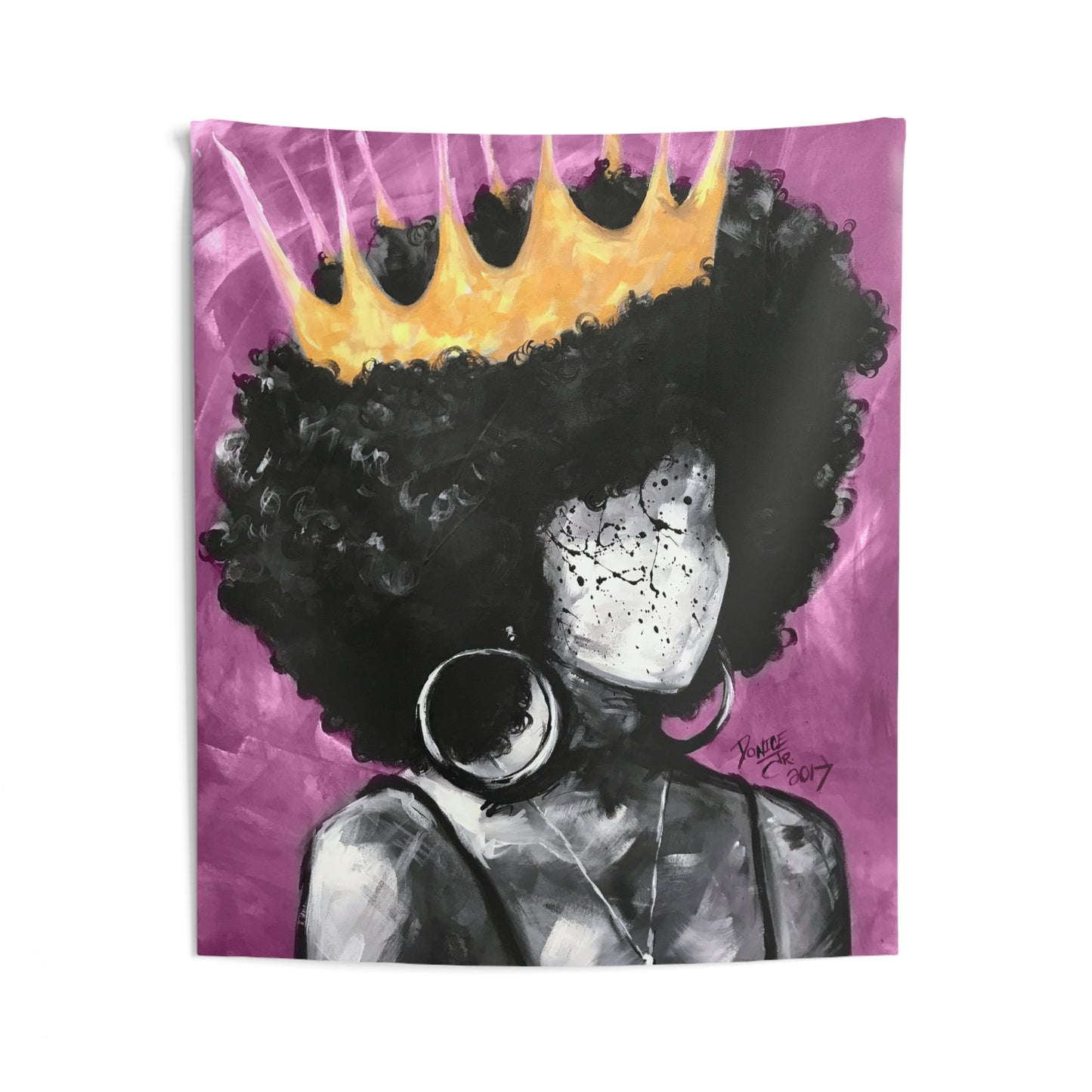 Naturally II Queen PINK Indoor Wall Tapestries