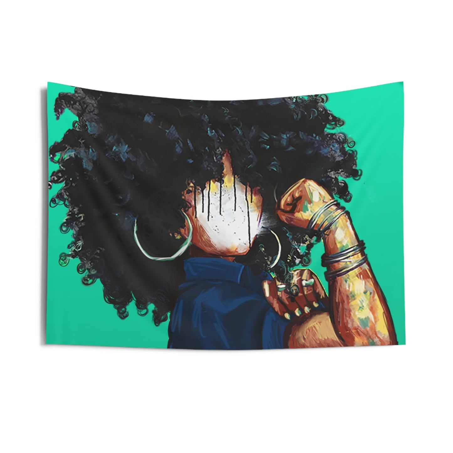 Naturally the Riveter TEAL Indoor Wall Tapestries