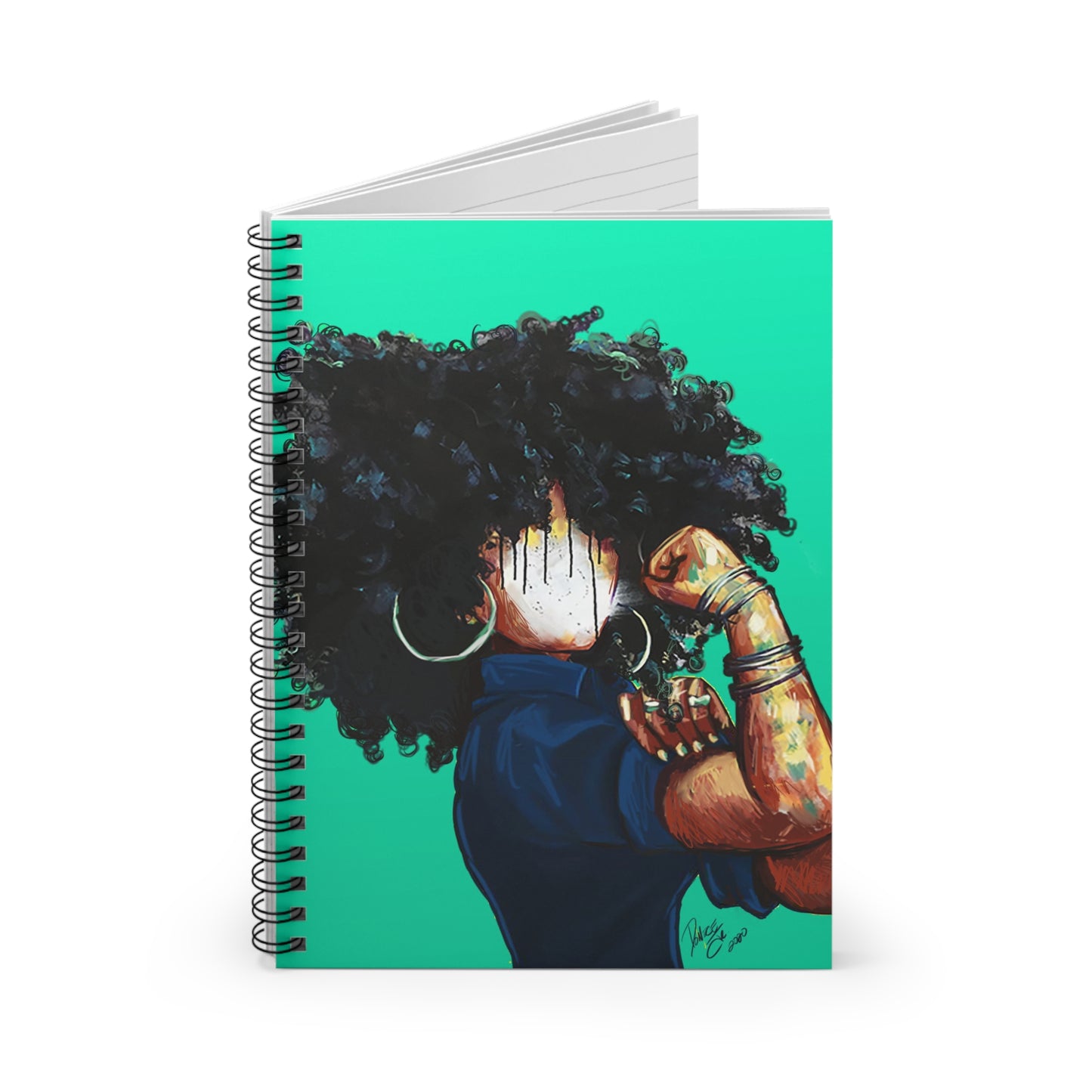 Naturally the Riveter TEAL Spiral Notebook - Ruled Line