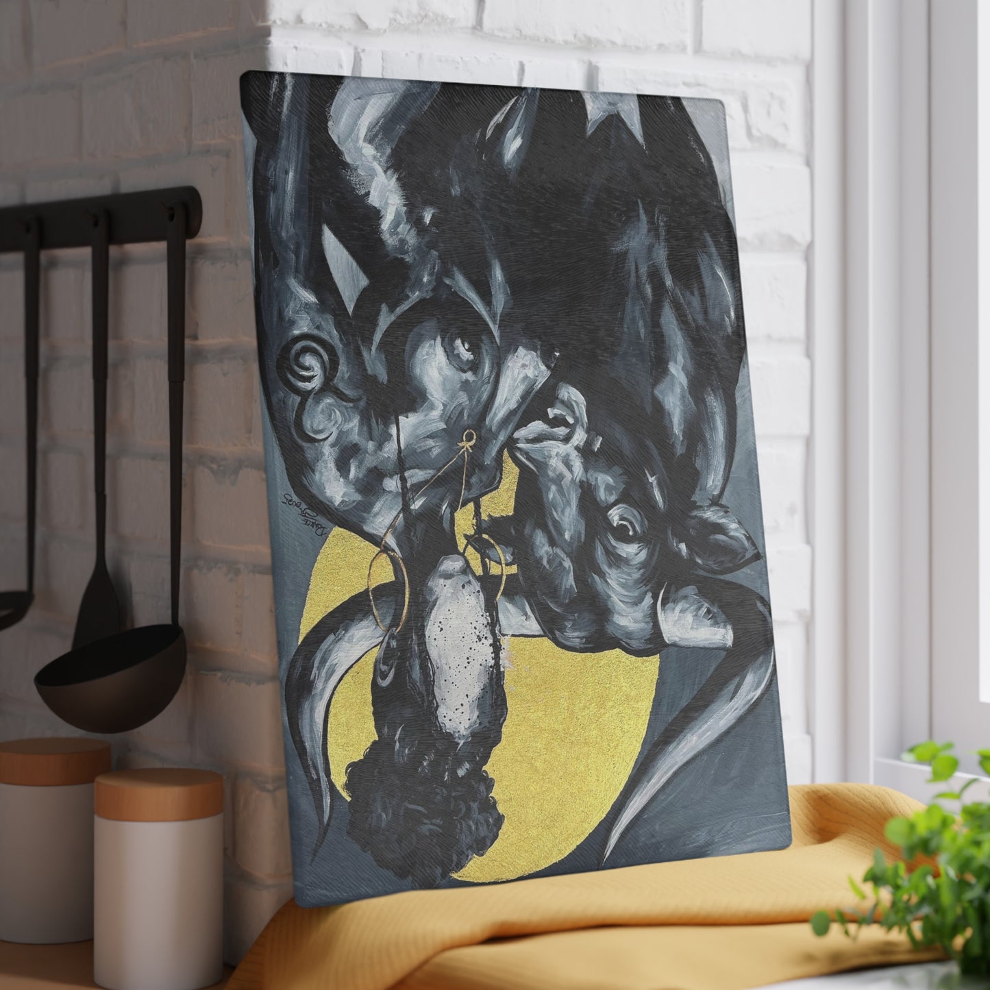 Naturally Taurus Glass Cutting Board