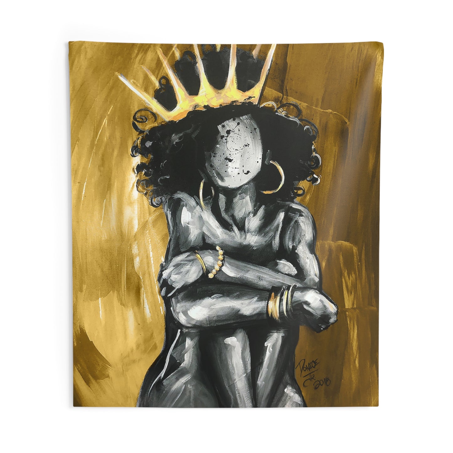 Naturally Queen IX GOLD Indoor Wall Tapestries