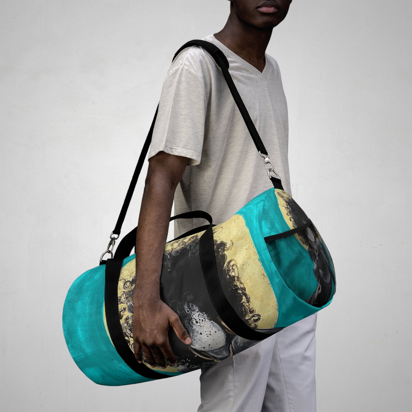 Naturally Nude III TEAL Duffel Bag