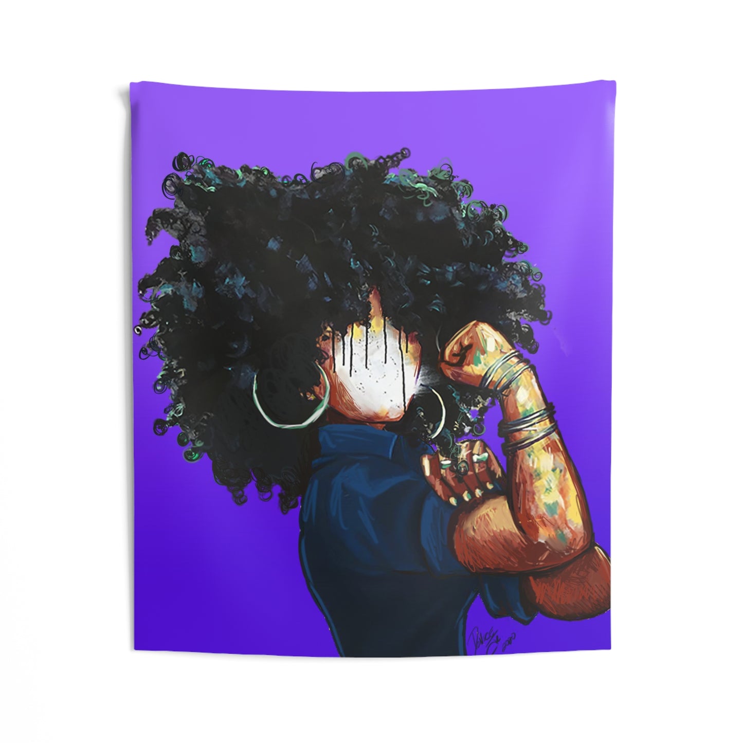 Naturally the Riveter PURPLE Indoor Wall Tapestries