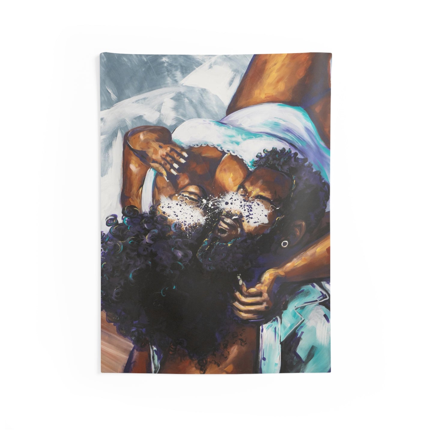Naturally Black Love XII Indoor Wall Tapestries